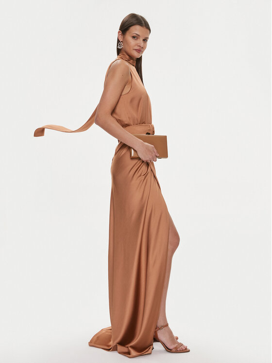 Pinko Abito da sera Ansonica Abito 103146 Z345 Marrone Regular Fit Modivo