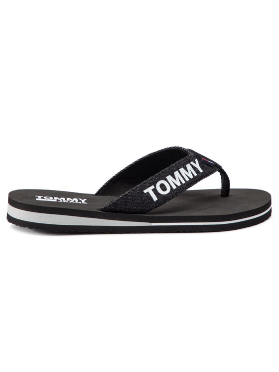 Tommy Jeans Tommy Jeans Zehentrenner Denim Beach Sandal EN0EN00473 Schwarz