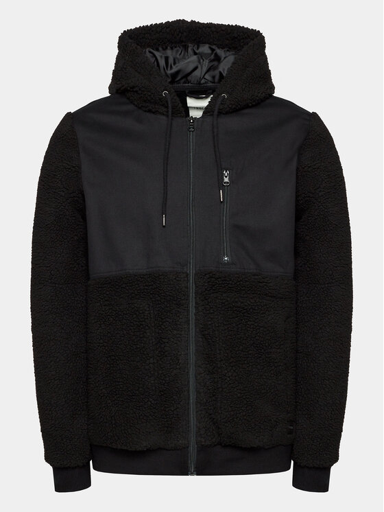 Solid Demisezoninė striukė 21106799 Juoda Regular Fit