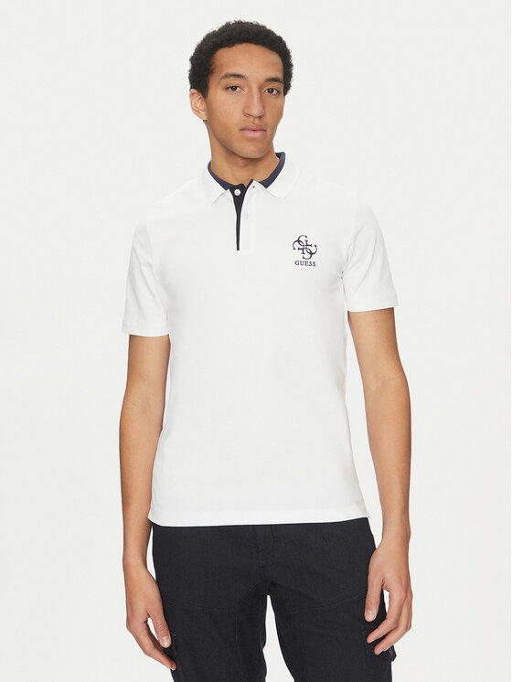 Férfi Pólóing Guess, Méret: L, Fehér, M5GP60 K7O64
