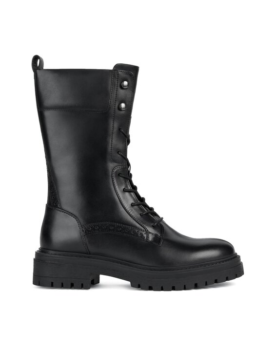Geox Geox Šnurovacia obuv D Iridea D36HRE 00043 C9999 Čierna