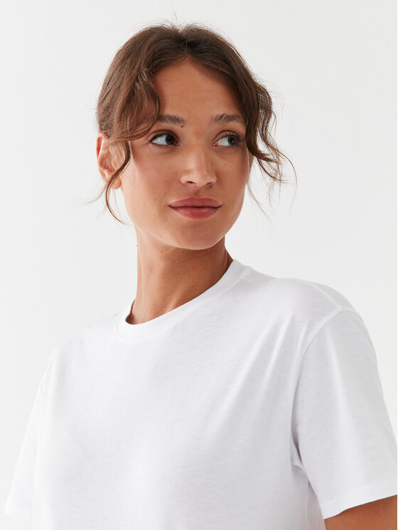 United Colors Of Benetton United Colors Of Benetton Majica 3096D102O Bela Regular Fit