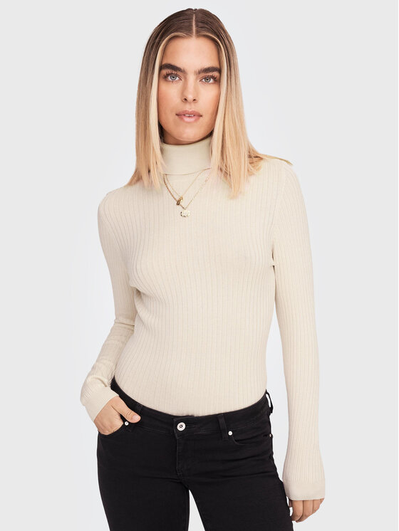 ONLY ONLY Dolčevita Karol 15165075 Bež Slim Fit