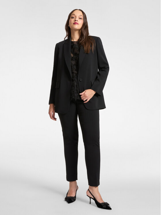 Elena Mirò Elena Mirò Pantaloni di tessuto P180P000393N033 Nero Regular Fit