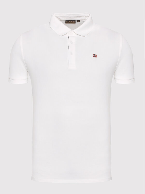 Napapijri Napapijri Polo Eolanos 3 NP0A4GB3 Biały Regular Fit
