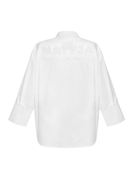 Magda Matyja Magda Matyja Koszula VIRGINIA SHIRT Biały Overshirt Fit