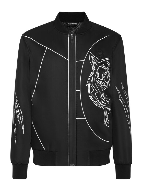 Plein Sport Plein Sport Kurtka bomber 273 Czarny Regular Fit
