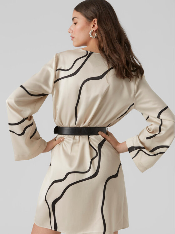 Vero Moda Vero Moda Kasdieninė suknelė 10295426 Écru Regular Fit