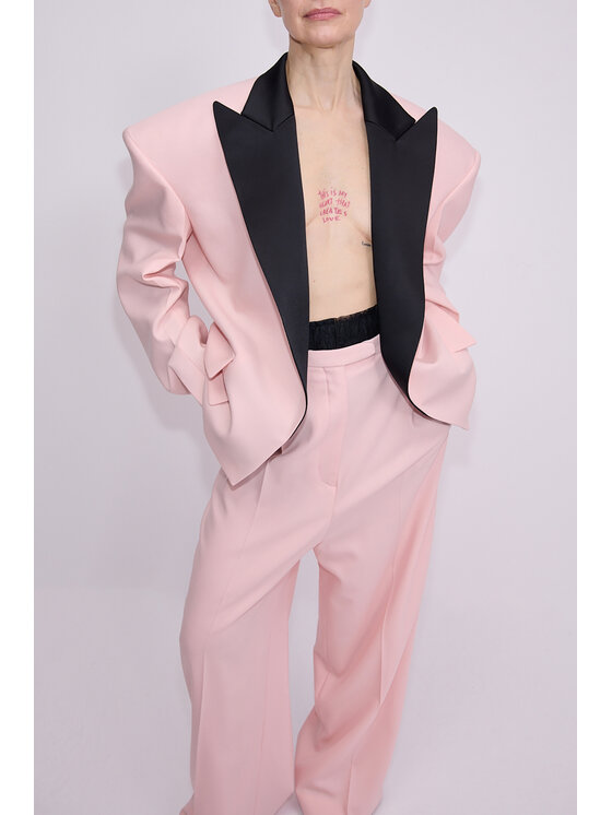 Epuzer Epuzer Marynarka Wool in rose Różowy Loose Fit