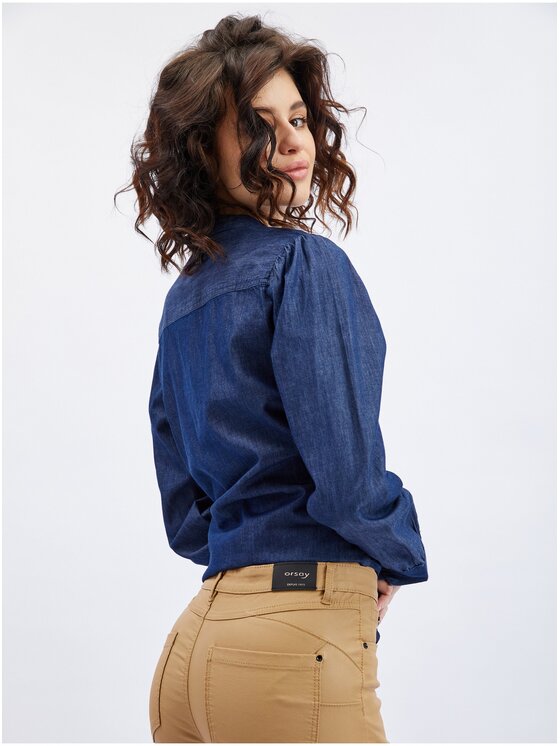 Orsay Orsay Spodnie damskie 319259085000__34 Brązowy Skinny Fit