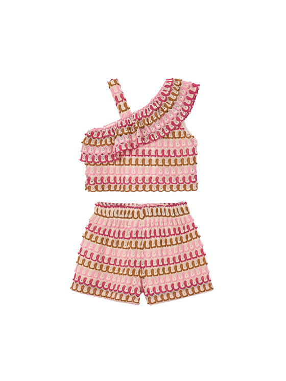 Mayoral Mayoral Set top i kratke hlače 3225 Šarena Regular Fit