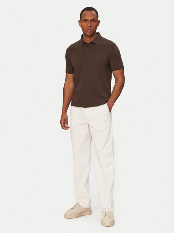 Calvin Klein Jeans Calvin Klein Jeans Chino kalhoty 90s LV04RF619G Bílá Straight Fit