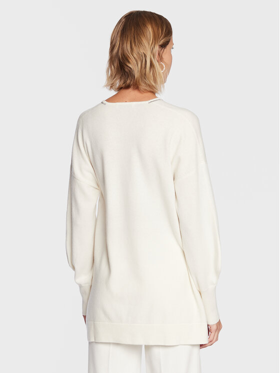 Fabiana Filippi Fabiana Filippi Sveter MAD222W028 Écru Relaxed Fit