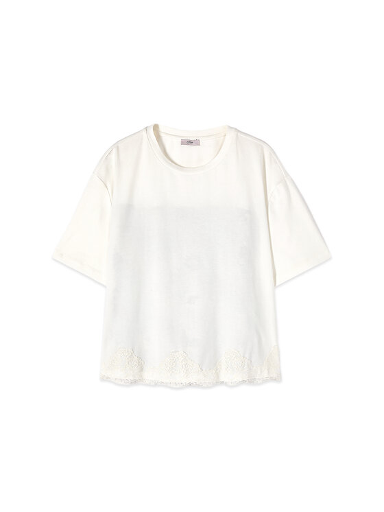 Oltre Oltre T-shirt G06OJ104920N001 Bianco Regular Fit