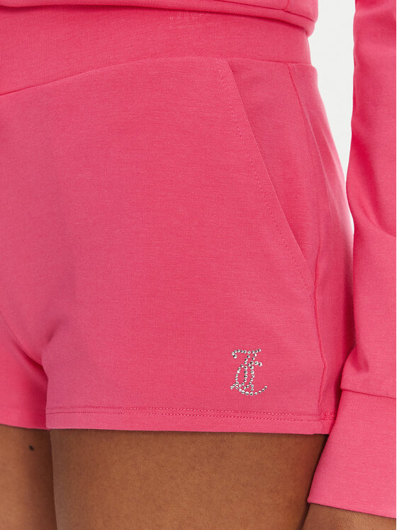 Juicy Couture Juicy Couture Pantaloni scurți sport JCWHS125312 Roz Loose Fit
