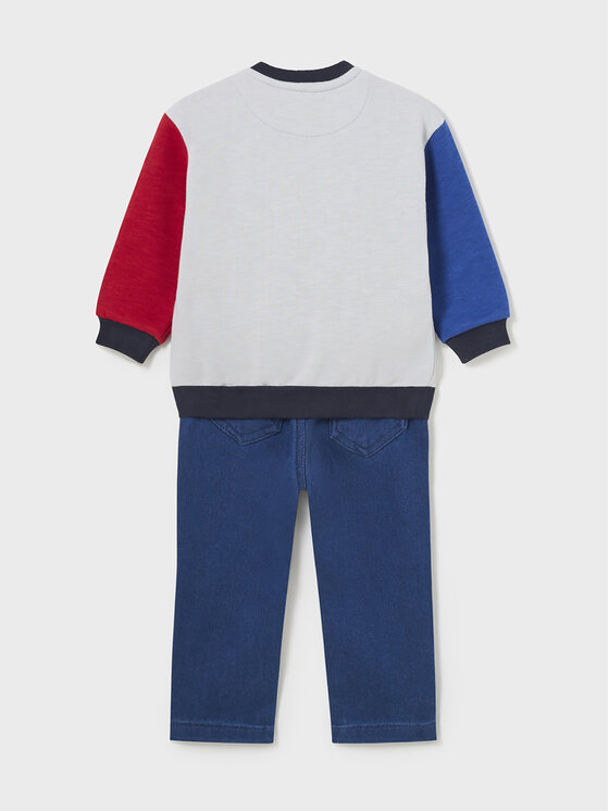 Mayoral Mayoral Completo felpa e pantaloni di tessuto 2.542 Blu Regular Fit