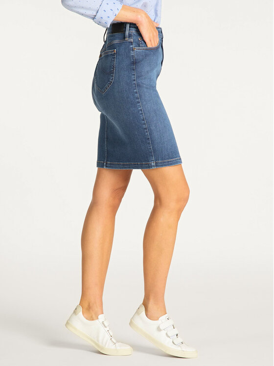 Lee Lee Jeansrock Pencil L38GMHQD 112108185 Dunkelblau Slim Fit