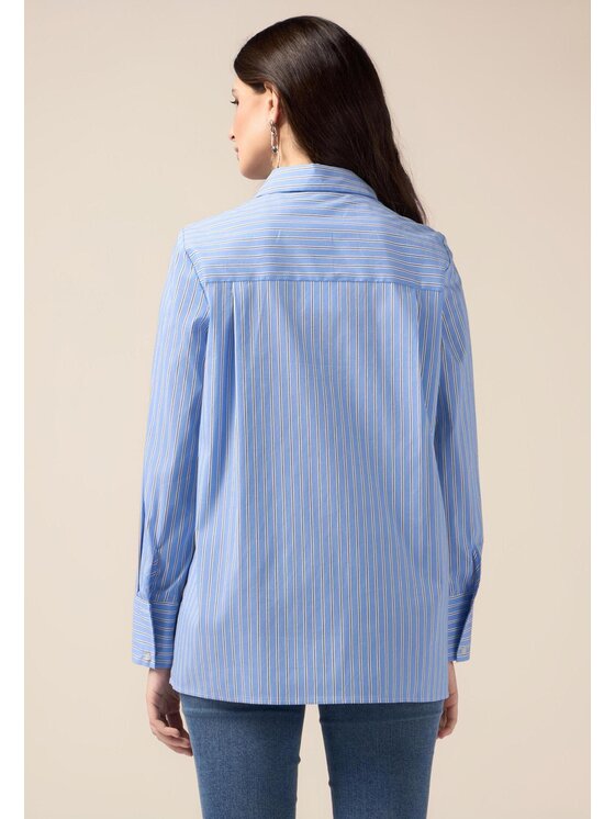 Oltre Oltre Camicia 5086R102966N0R4 Turchese Over Fit