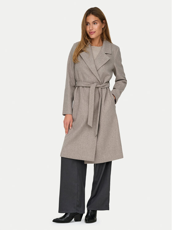 ONLY ONLY Prechodný kabát Alvilda 15314362 Béžová Regular Fit