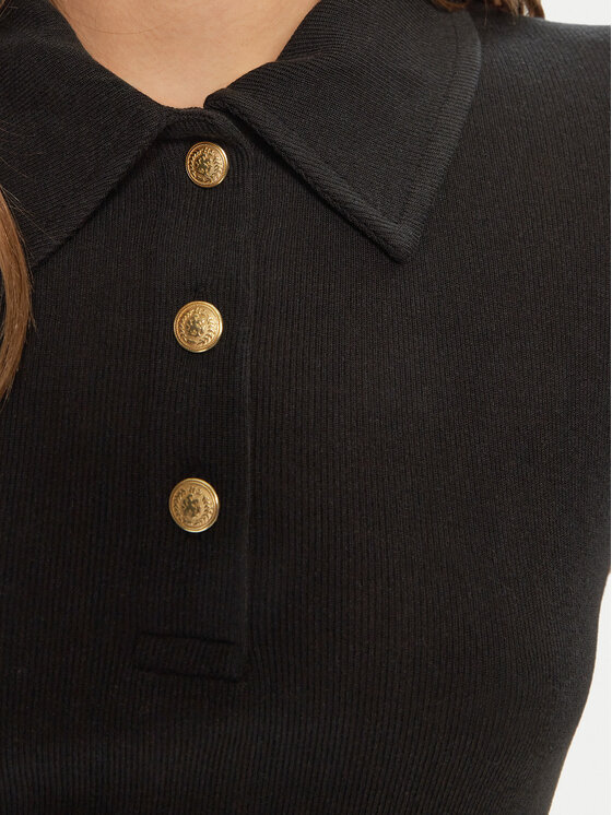 Tommy Hilfiger Tommy Hilfiger Polo WW0WW44446 Μαύρο Slim Fit