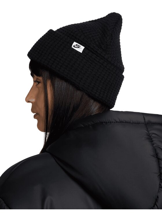 Nike Nike Czapka Peak Waffle Knit Beanie FZ2123-010 Czarny