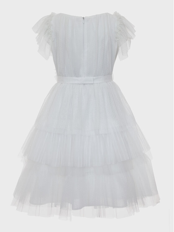 SLY SLY Sukienka 3SM-14A Biały Comfortable Fit
