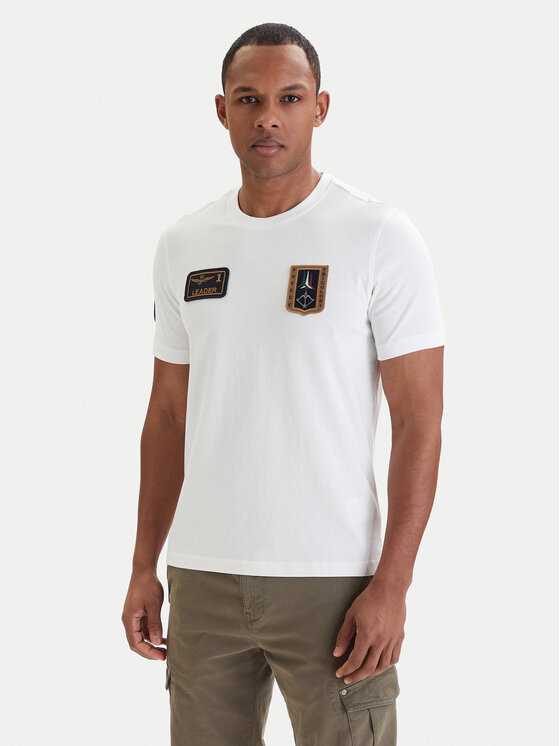 Aeronautica Militare Aeronautica Militare T-Shirt 261TS2544UJ00592 Bílá Regular Fit