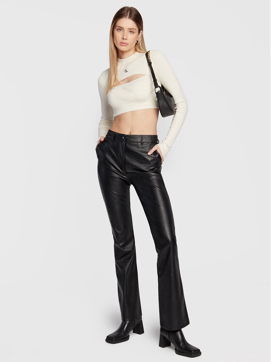 Calvin Klein Jeans Calvin Klein Jeans Svetr J20J220446 Écru Slim Fit