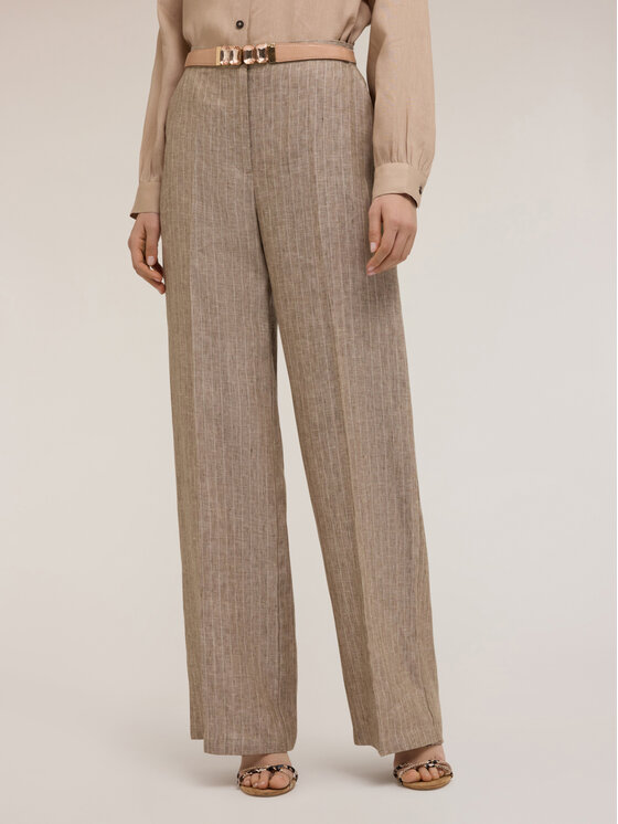 Motivi Motivi Pantaloni di tessuto P002Q003965N0R2 Écru Over Fit