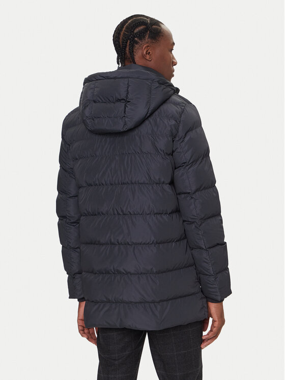 Geox Geox Žieminė striukė Leitan M5628B T3266 F9112 Juoda Regular Fit
