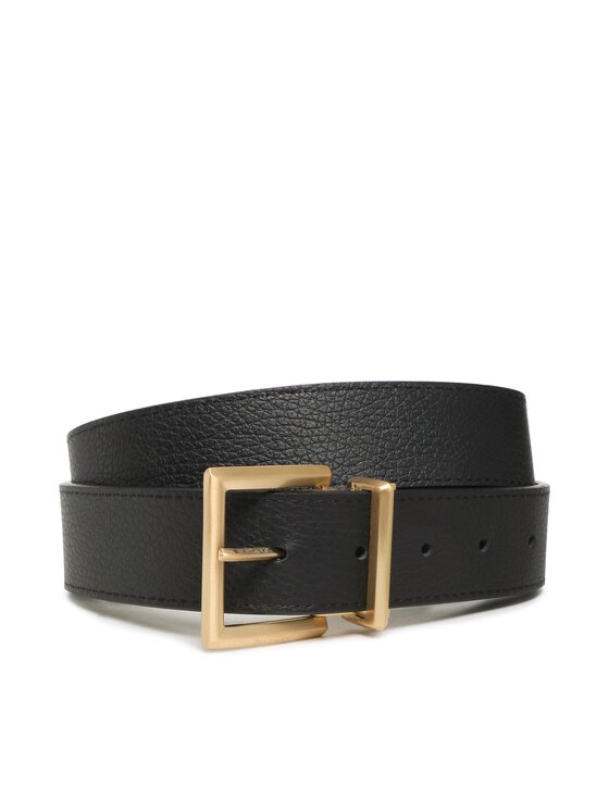 Calvin Klein Vīriešu josta Adj Pramid Buckle Gold 35Mm K50K510218 Melns