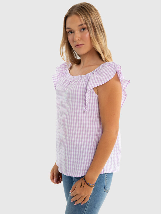 BIG STAR BIG STAR Bluzka KINGA Fioletowy Basic Fit