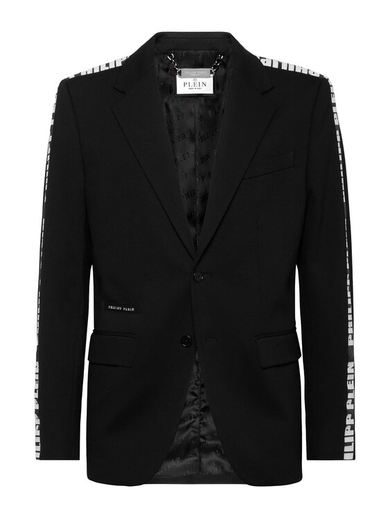 PHILIPP PLEIN PHILIPP PLEIN Marynarka 25471 Czarny Regular Fit