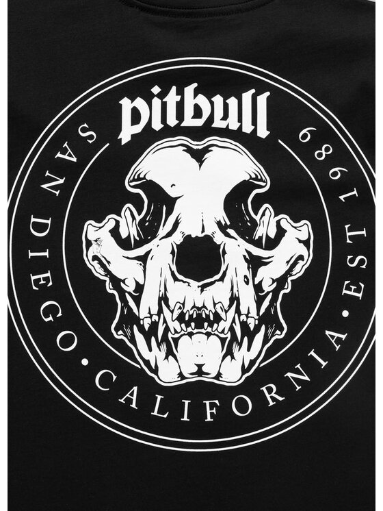 PITBULL PITBULL T-Shirt O'SIDE SKULL Czarny Regular Fit