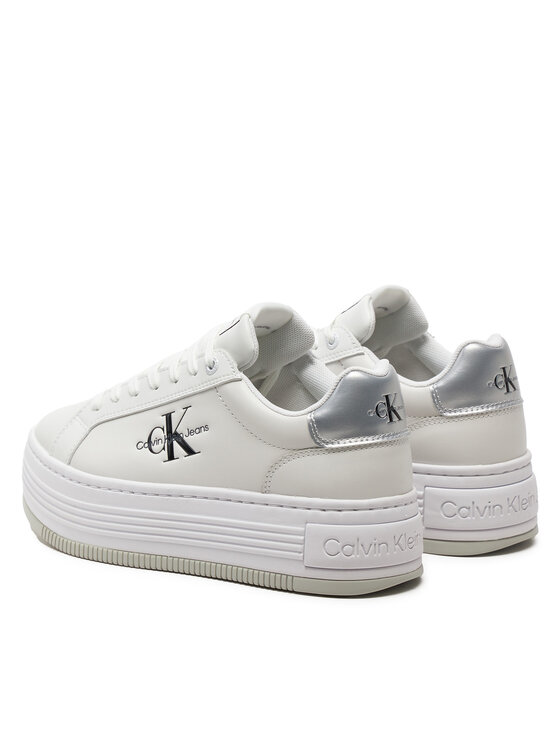 Calvin Klein Jeans Calvin Klein Jeans Sneakers Bold Platf Low Lace Lth Ml Mtl YW0YW01516 Alb