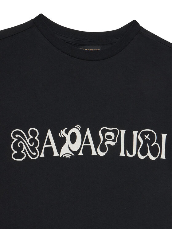 Napapijri Napapijri T-shirt S-Acadia NP0A8B3J Nero Loose Fit