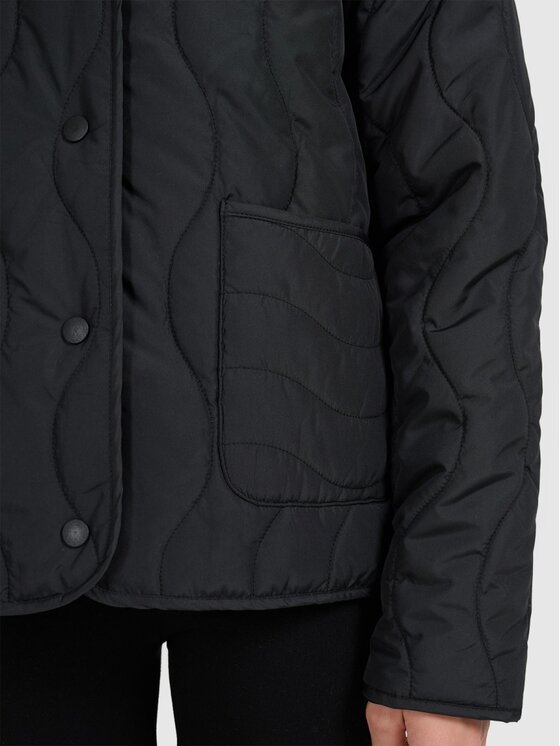 4F 4F Vatovaná bunda 4FJRAW25TDJAF0767-20S Čierna Oversize