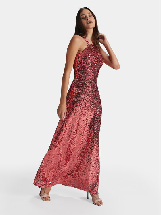 Swing Swing Estélyi ruha 5AG05100 Rózsaszín Slim Fit