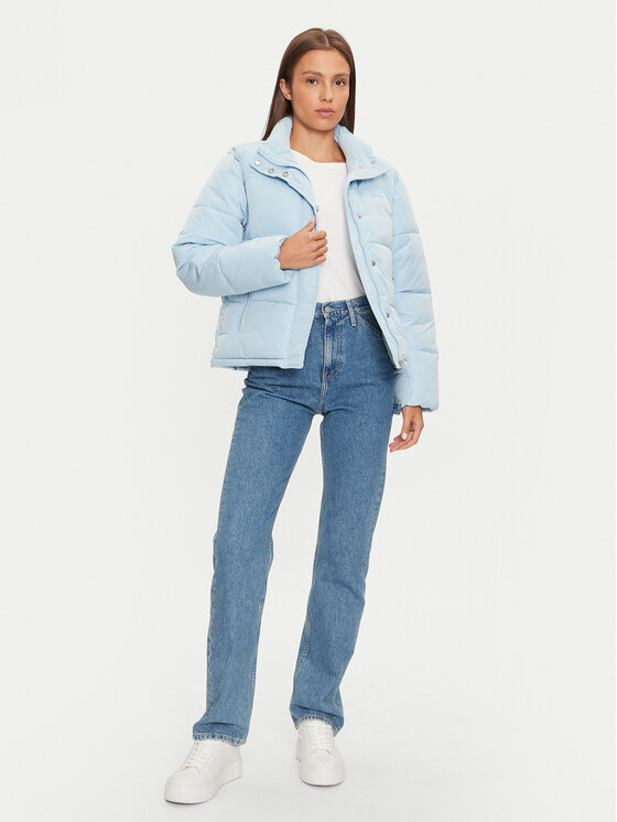 REPLAY REPLAY Kurtka zimowa W7808A.000.84466 Błękitny Loose Fit