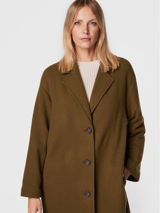 Marc O'Polo Marc O'Polo Wollmantel 208 60857 1231 Braun Regular Fit