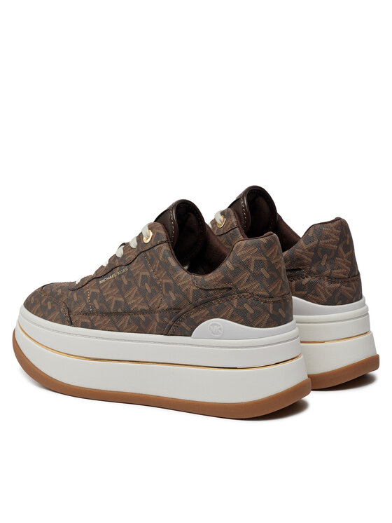 MICHAEL Michael Kors MICHAEL Michael Kors Sneakersy Hayes Lace Up 43R4HYFS1B Brązowy