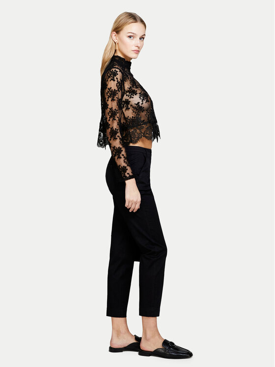Sisley Sisley Чино панталони 4BYW55AH6 Черен Regular Fit