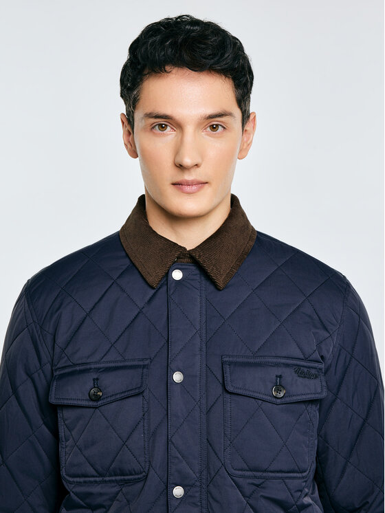 BIG STAR BIG STAR Kurtka zimowa ANTWAN Granatowy Basic Fit