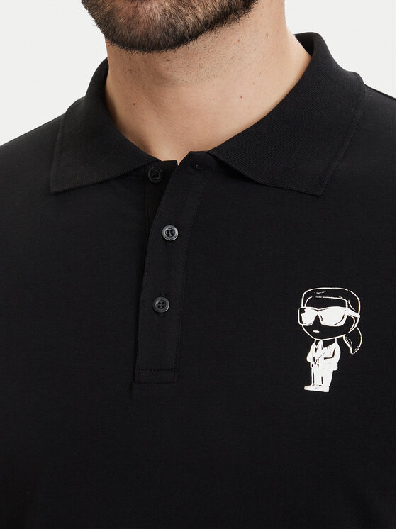 KARL LAGERFELD KARL LAGERFELD Poloshirt 745024 563221 Schwarz Regular Fit