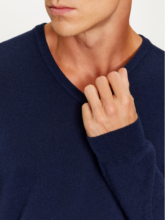 United Colors Of Benetton United Colors Of Benetton Sweter 1002U4407 Granatowy Regular Fit