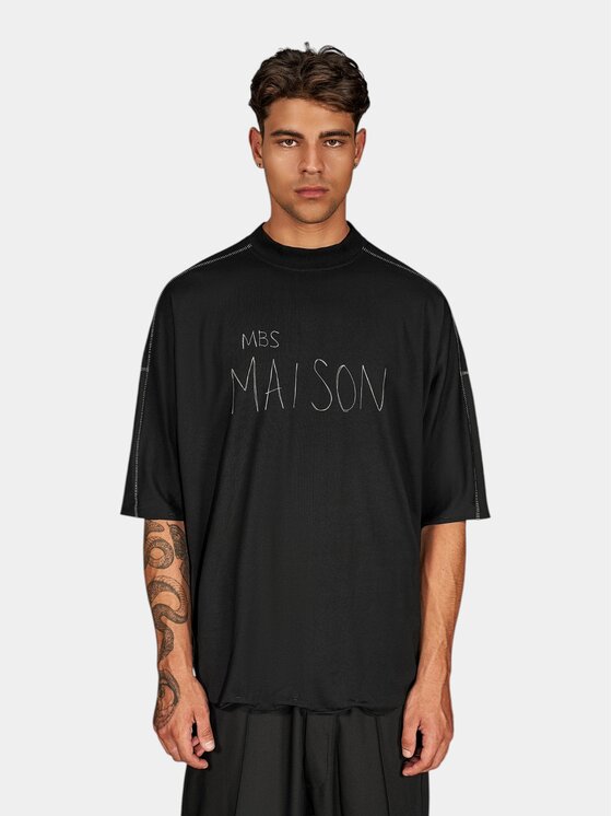MADE BY SOCIETY MADE BY SOCIETY T-Shirt Deep - T17706 Czarny Basic Fit