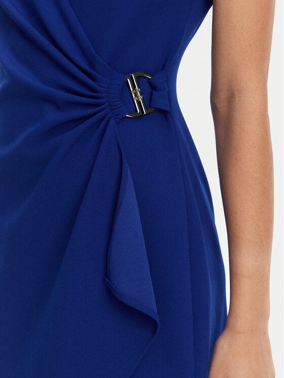 DKNY DKNY Kokteilinė suknelė DD5ACH15 Mėlyna Slim Fit