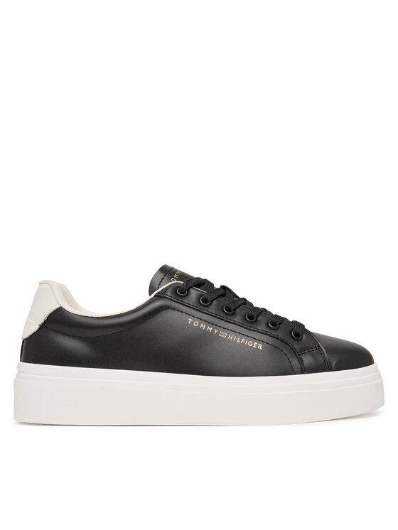 Tommy Hilfiger Tommy Hilfiger Laisvalaikio batai Chic Cupsole FW0FW09107 Juoda