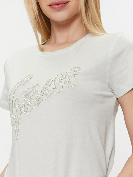 Guess Guess Тишърт W4RI25 K9RM1 Сив Regular Fit