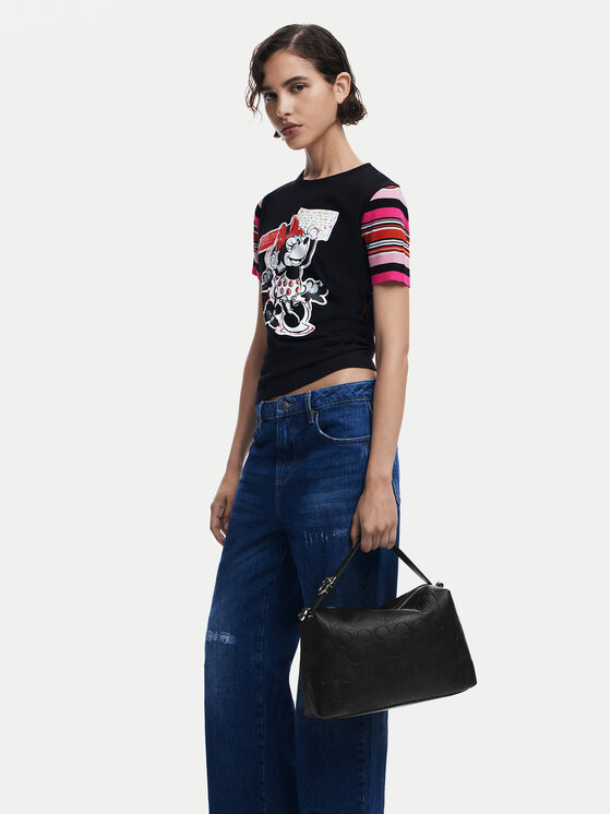 Desigual Desigual Handtasche All Mickey Bergamo 25SAXP65 Schwarz